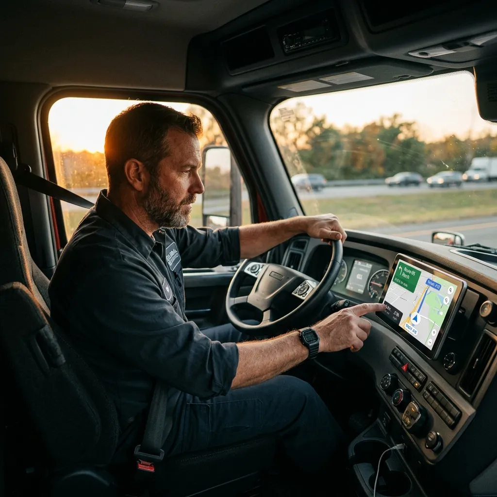 HF Logistics dispatch vehicle